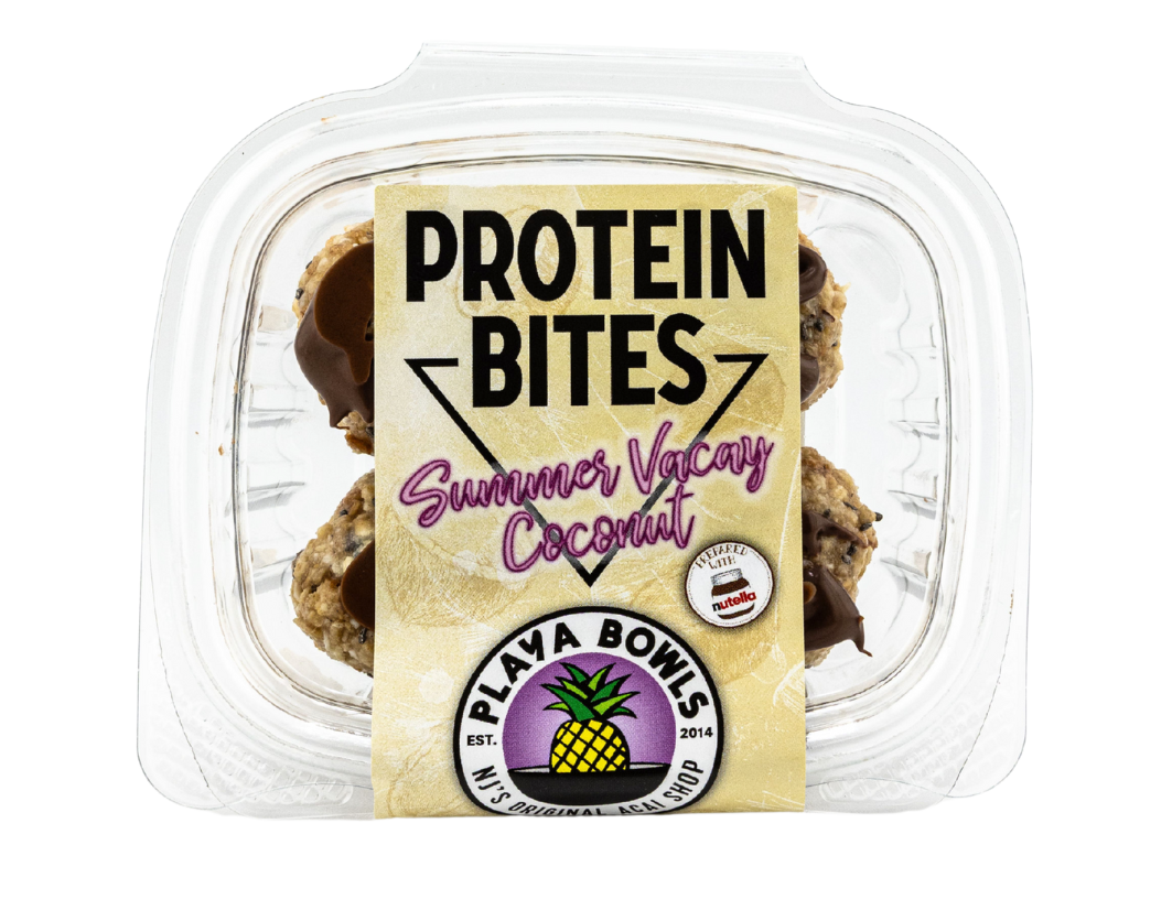 Summer Vacay Coconut Protein Bites